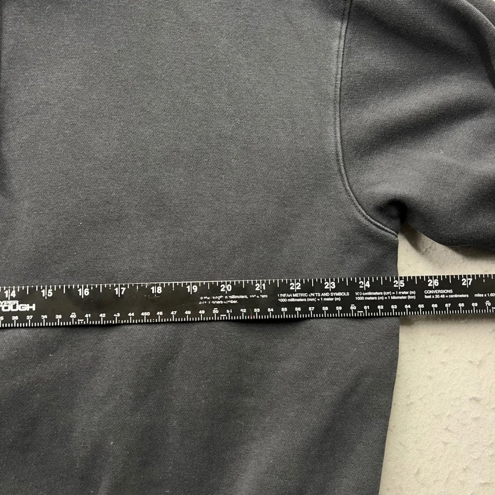 Nike Center Swoosh Hoodie Mens Medium Black Fleece Pullover Sweatshirt 2072